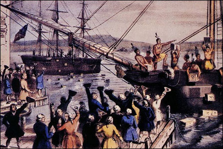 The Boston Tea Party of 1773